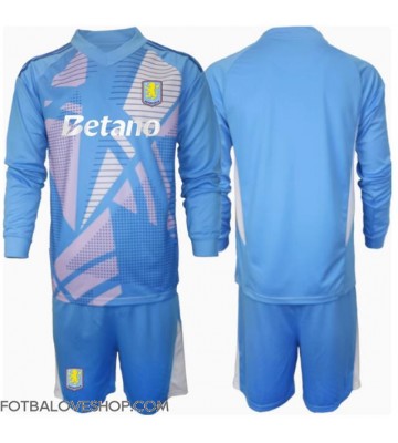 Aston Villa Brankářské Dětské Alternativní Dres 2024-25 Dlouhý Rukáv (+ trenýrky)